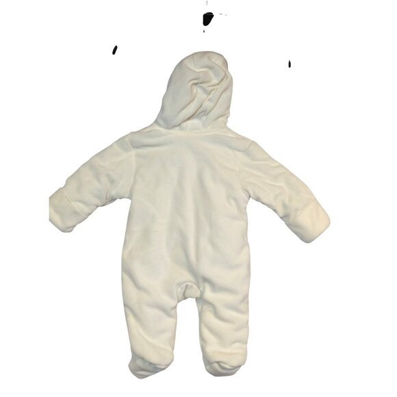 Disney Baby 3-6 Months Winnie The Pooh Fleece Hooded Footed Onesie With Bear Fac - Picture 4 of 4